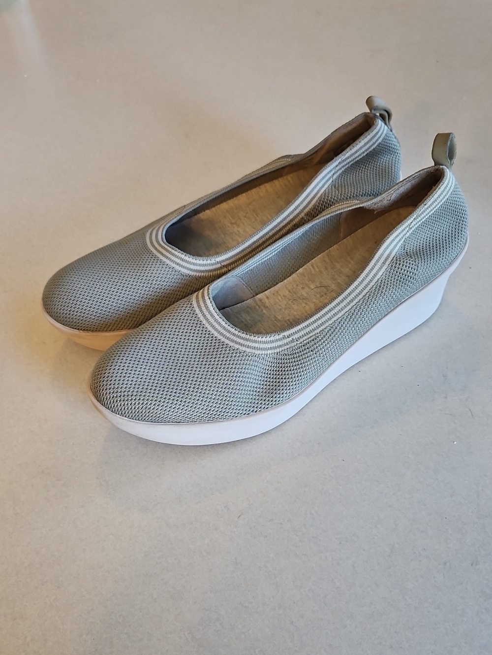 Clarks Cloudsteppers Rose Fern Knit Wedges